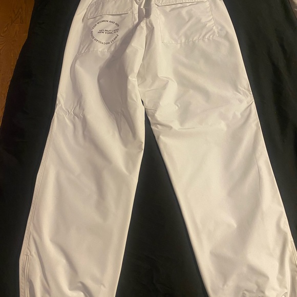 NWT HELMUT LANG WHITE SKI PANTS UNISEX L - Picture 2 of 7